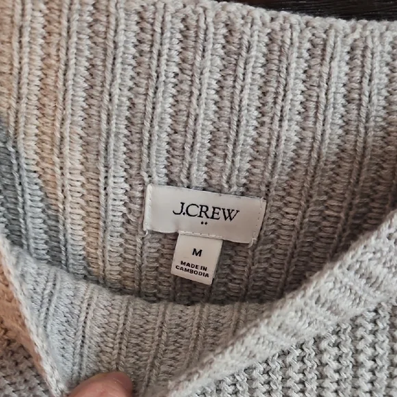 J. Crew Factory Light Gray Turtleneck Sweater - Picture 2 of 4